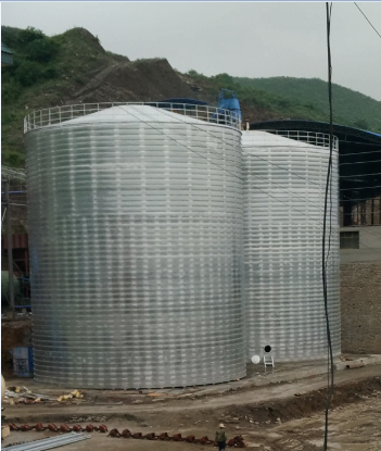 綦江粮食钢板仓的安装全过程不用热焊接